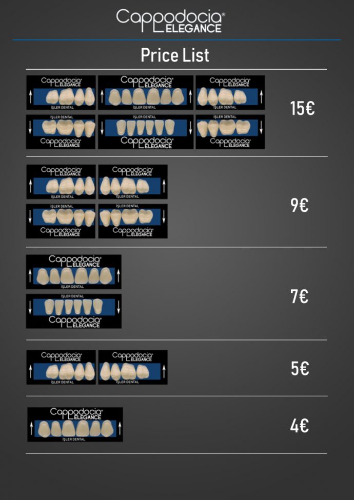 Price List İŞLER DENTAL